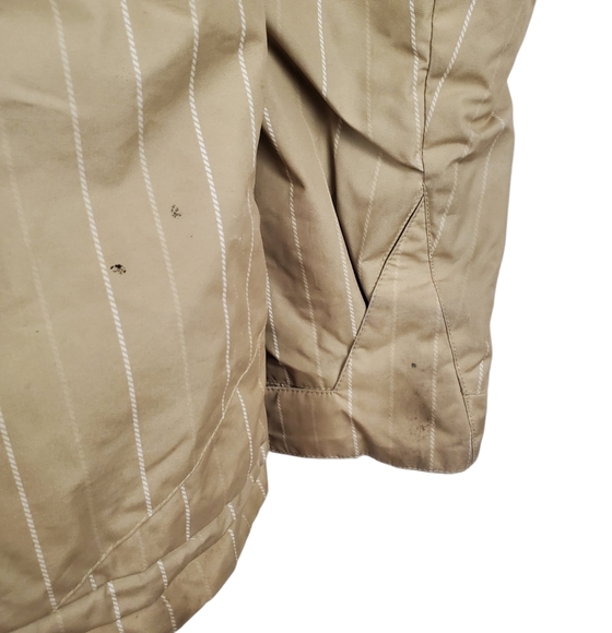 Men's Burton Dryride Snowboard Jacket. Tan w/ white pinstripes. SMALL - Picture 15 of 15